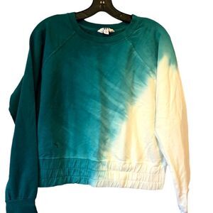 JoyLab Turquoise Sweatshirt Cropped Size Small NWOT